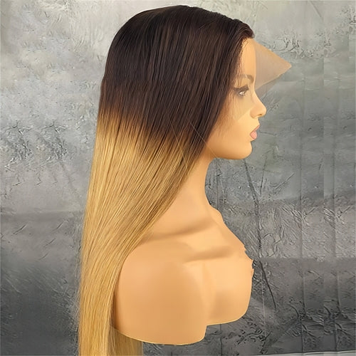 Perruque Lace Frontale Ondulée LuxeWave – Cheveux Naturels
