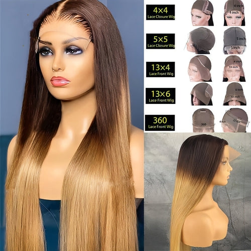 Perruque Lace Frontale Ondulée LuxeWave – Cheveux Naturels