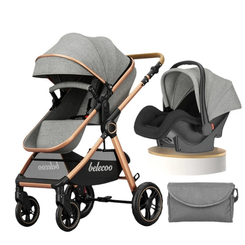 Poussette Luxe 3 en 1 avec Siège Auto – Kinderwagen