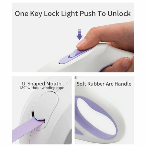 Laisse Rétractable Lumineuse pour Chien