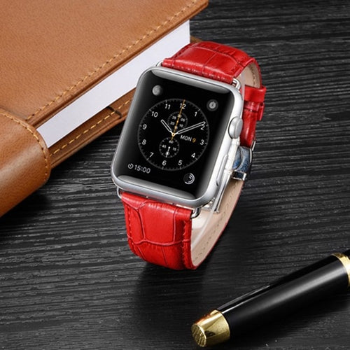 Bracelet Apple Watch en Cuir Véritable – Plusieurs Couleurs