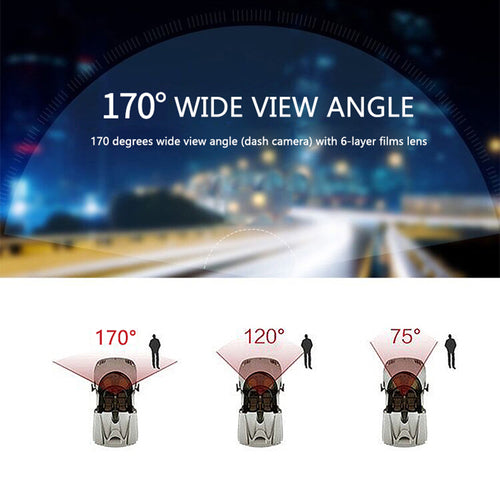 Caméra de Tableau de Bord 1080P Double Objectif – 4 Pouces
