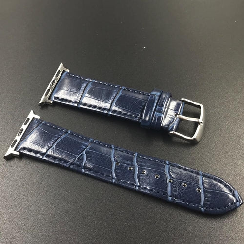 Bracelet Apple Watch en Cuir Véritable – Plusieurs Couleurs