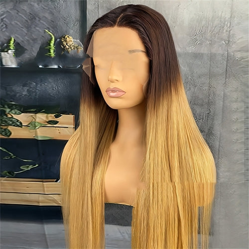 Perruque Lace Frontale Ondulée LuxeWave – Cheveux Naturels