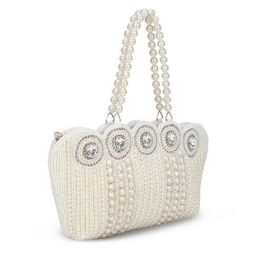 Petit Sac À Main Soirée en Perles – Style Vintage Chic